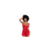 Nuisette rouge et string assorti 